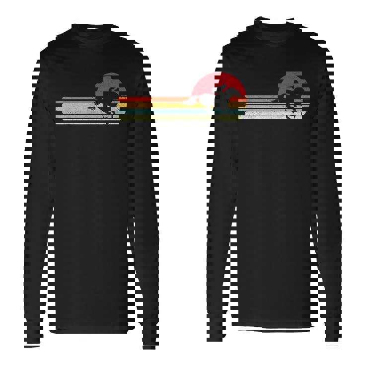 レトロビンテージ競馬デザイ 馬 ウマ レース 馬 乗馬 競馬 面白い 文字入り メンズ おもしろグッズ ネタ 長袖Tシャツ