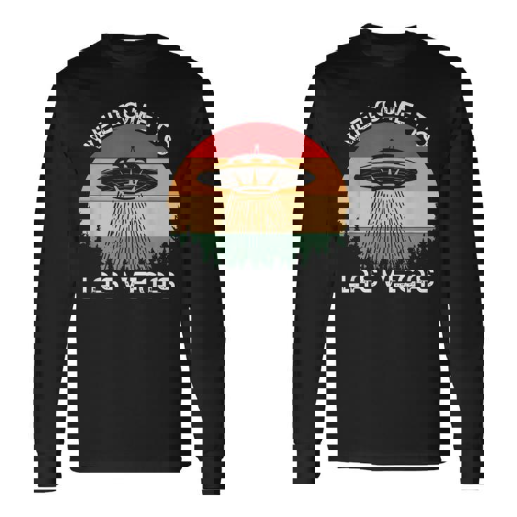 レトロベガス Ufo サイティング エイリアン メンズ レディース 長袖Tシャツ