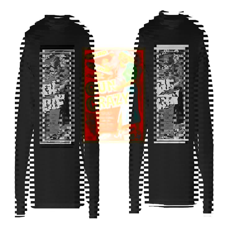 レトロヴィンテージガンクレイジーキル クレイジースリル クレイジー映画 長袖Tシャツ