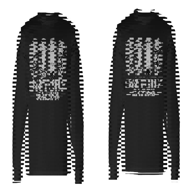 レトロヴィンテージスケートボードグラフィックデザイン サンタクルーズ 長袖Tシャツ ギフトのアイデア