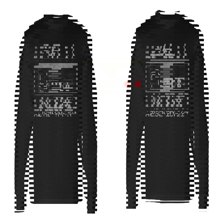 レベル 11 ロック解除 11歳の誕生日 11歳 ビデオゲーマー 男の子 長袖Tシャツ ギフトのアイデア