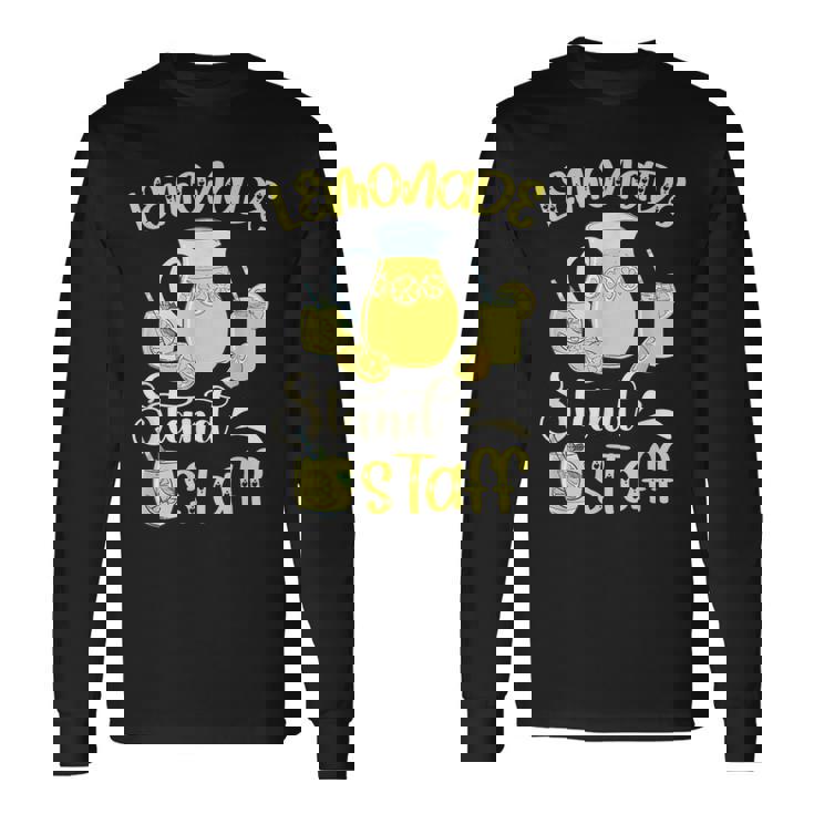 レモンジュース レモネードスタンド スタッフ レモン好き レモネードスタンド 長袖Tシャツ ギフトのアイデア