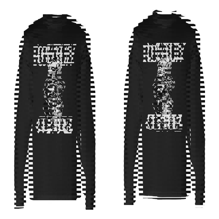 ロカビリー カルチャー ロック スカル タトゥー ピンナップ ロカビリー 長袖Tシャツ