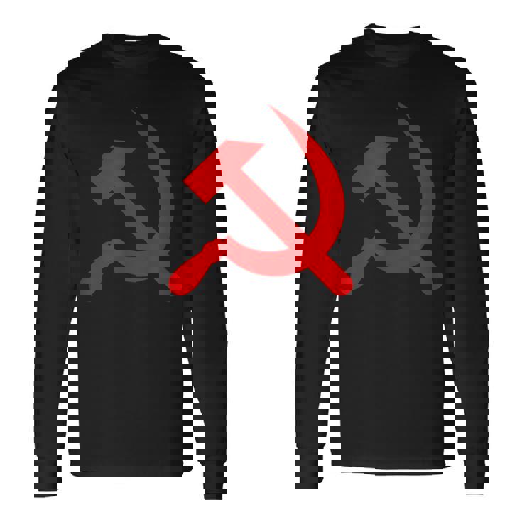 ロシア国旗 ロシア ソビエト ハンマーと鎌 Cccp ソ連 ギフト 長袖Tシャツ