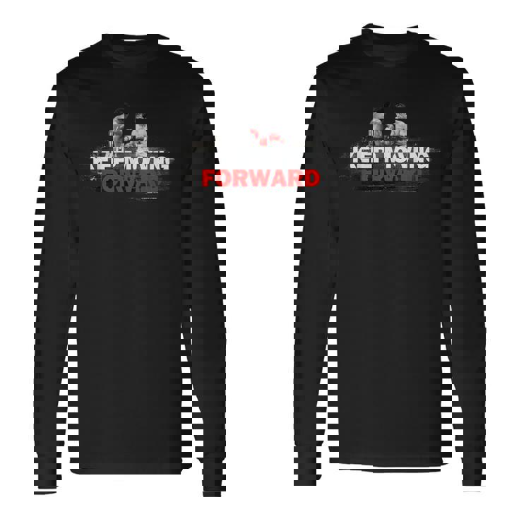 ロッキーは前に進み続けろ 長袖Tシャツ