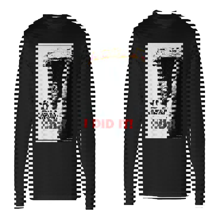 ロッキーよエイドリアン、やった 長袖Tシャツ