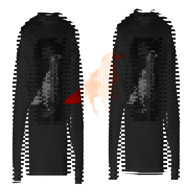 ロック モード系 アントワープ系 ブランド メンズ 半袖 おしゃれ かっこいい 大きいサイズ プリント 烏・Crow 長袖Tシャツ