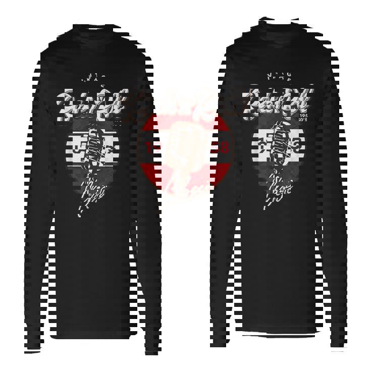 ロックンロール ソックス ホップ ダンス レトロ 1950年代 パーティー ヴィンテージ レトロ 長袖Tシャツ