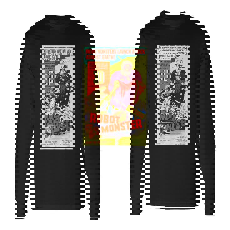 ロボットモンスター ハロウィン ホラーfエイプ 宇宙 長袖Tシャツ