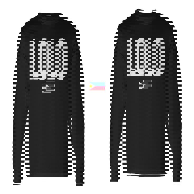 ロロ おじいちゃん おじいちゃん フィリピン ピノイ フィリピン人 長袖Tシャツ