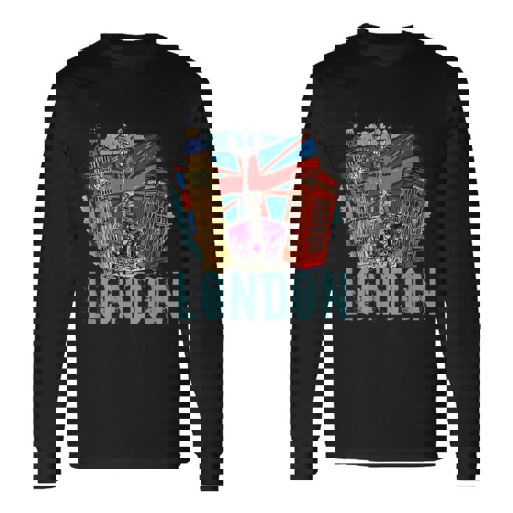 ロンドン お土産 ビッグベン ロンドン グレートブリテン イギリス 長袖Tシャツ