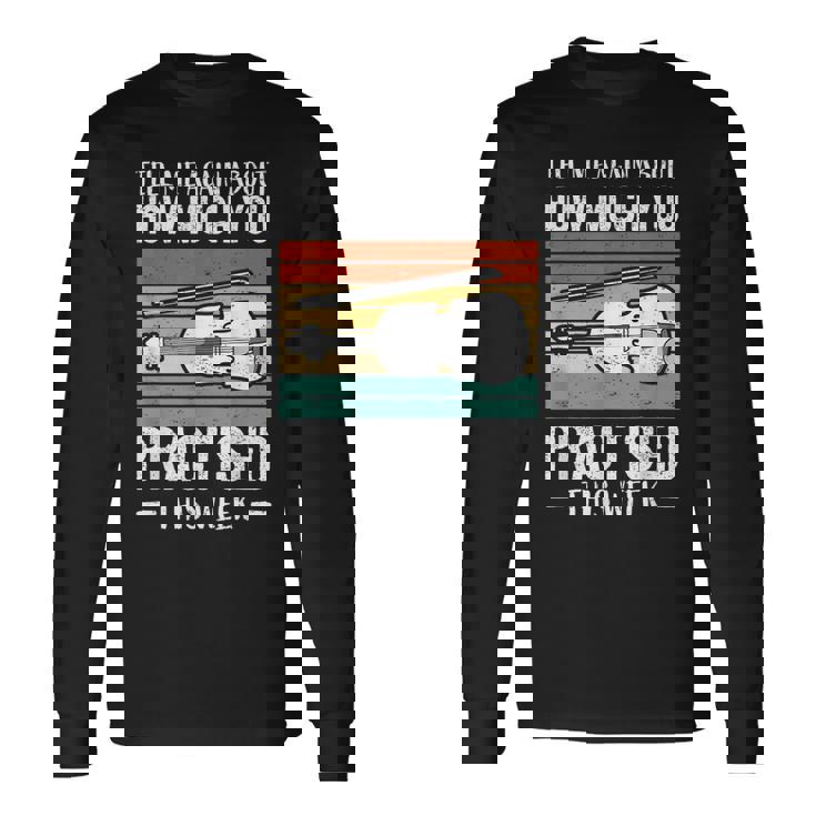 ヴァイオリンプレーヤーヴァイオリン 長袖Tシャツ