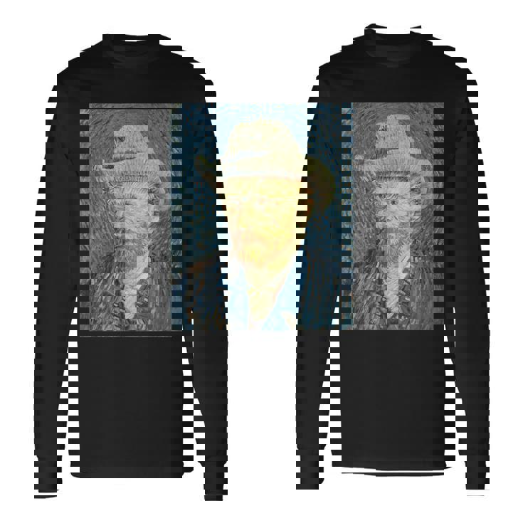 ヴァンゴッホ自画像＃3芸術家のための芸術 長袖Tシャツ