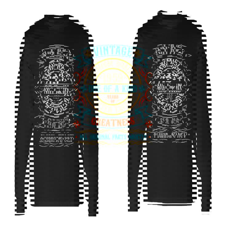 ヴィンテージ 1959 男性用 レトロ 面白い 1959 誕生日 長袖Tシャツ