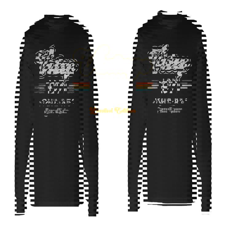 ヴィンテージ 1971 オリジナル・パーツ 限定版 54歳の誕生日 長袖Tシャツ