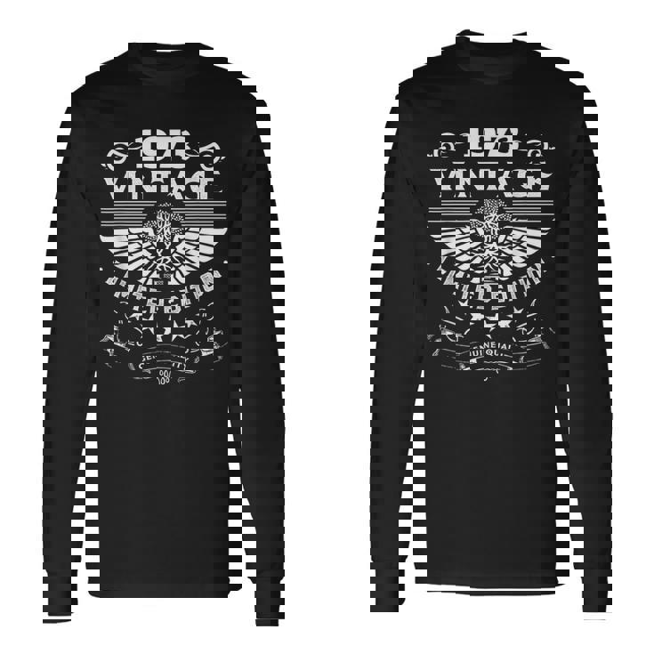 ヴィンテージ 1973 メンズ 限定版 Bday 1973 Birthday 長袖Tシャツ