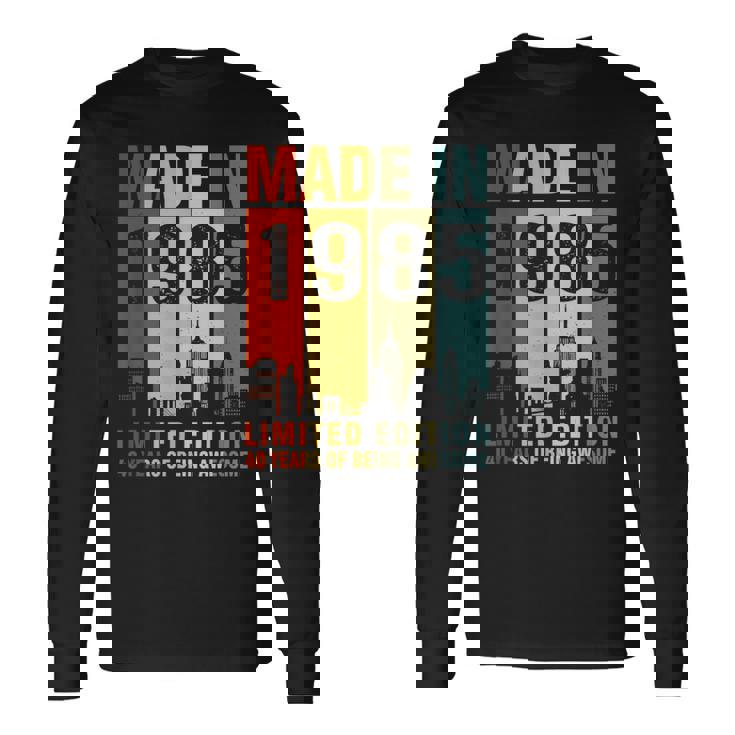 ヴィンテージ 1985 40 Years Of Being Awesome 長袖Tシャツ