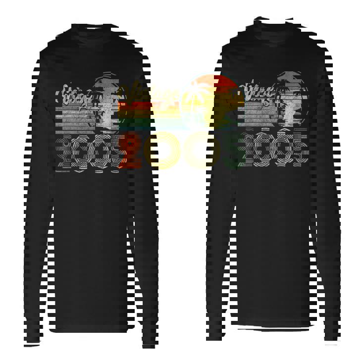 ヴィンテージ 2005 Born In 2005 20歳の誕生日プレゼント 20歳 長袖Tシャツ