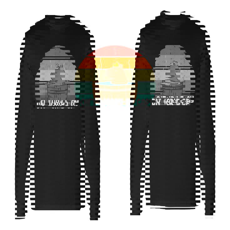 ヴィンテージ Don't Worry Be Capy Capybara 長袖Tシャツ