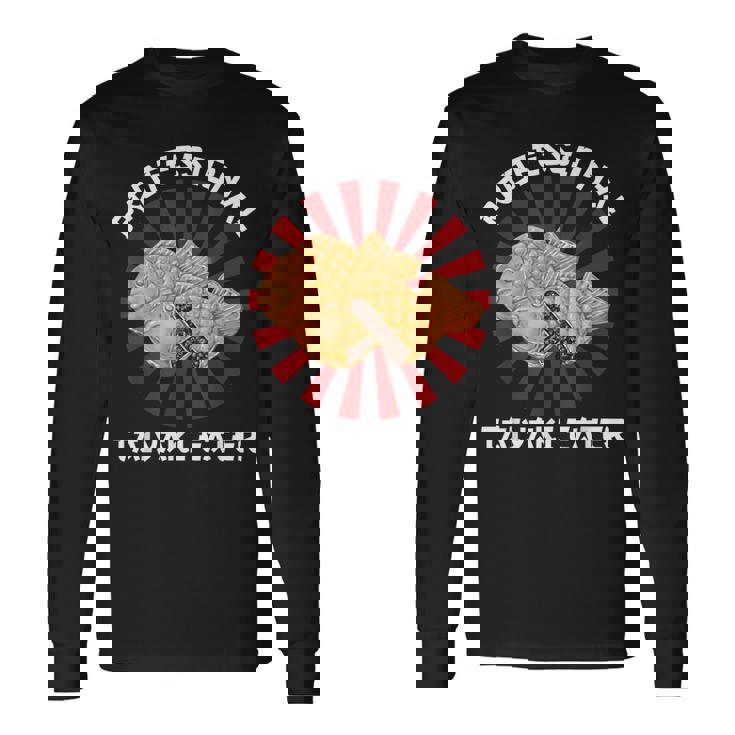 ヴィンテージ たい焼き プロ仕様 たい焼き喰い 和風 長袖Tシャツ ギフトのアイデア