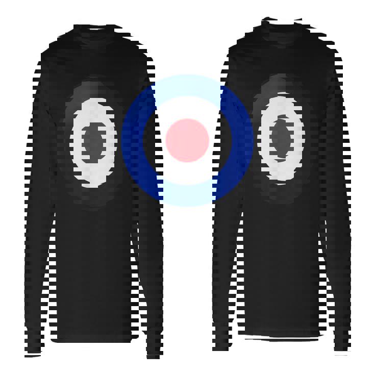 ヴィンテージ イギリス Raf Mod Bullseye レトロ シンボル ラウンデル ターゲット 長袖Tシャツ