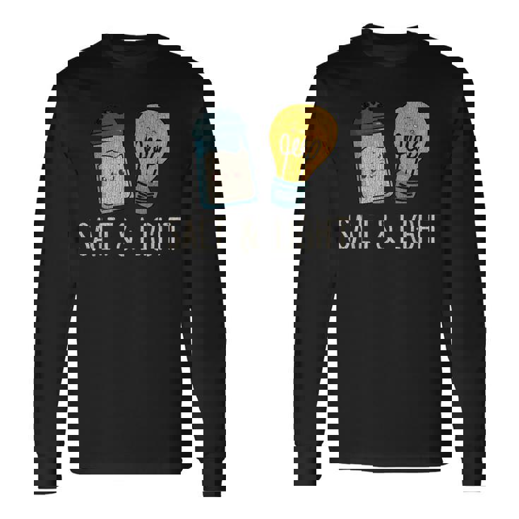 ヴィンテージ キュート ソルトライト 聖書 詩 マタイ 誇り高きクリスチャン 長袖Tシャツ