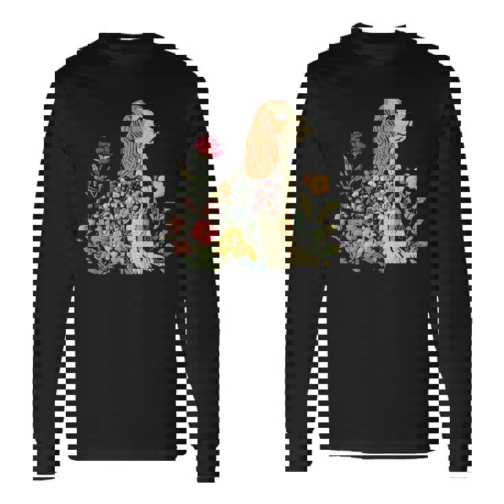 ヴィンテージ コッカー スパニエル ママ 犬 飼い主 母の日 長袖Tシャツ