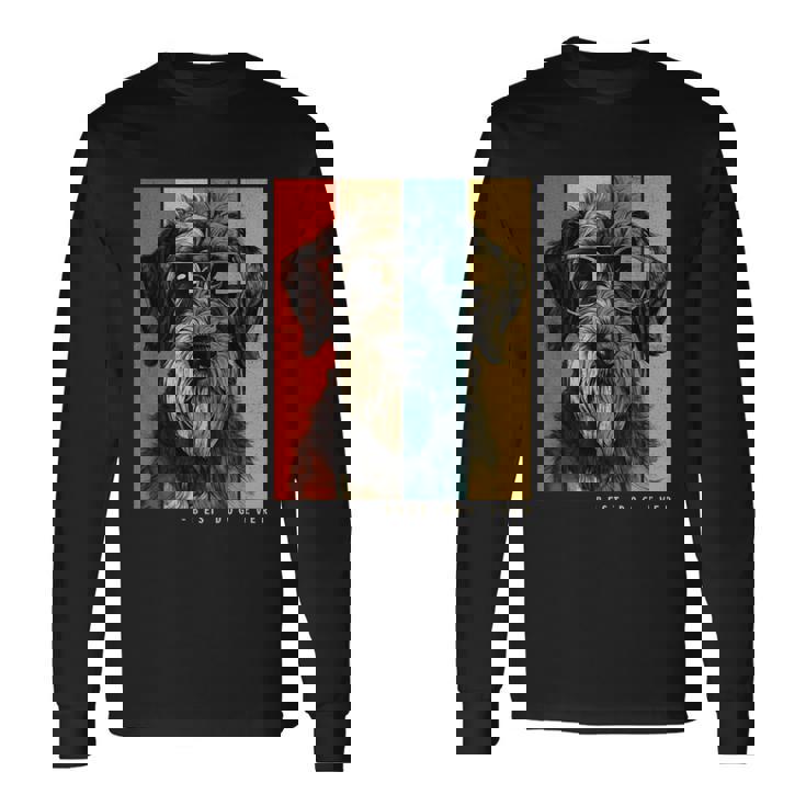 ヴィンテージ ジャイアント シュナウザー 犬 ママ パパ キッズ メンズ レディース 長袖Tシャツ