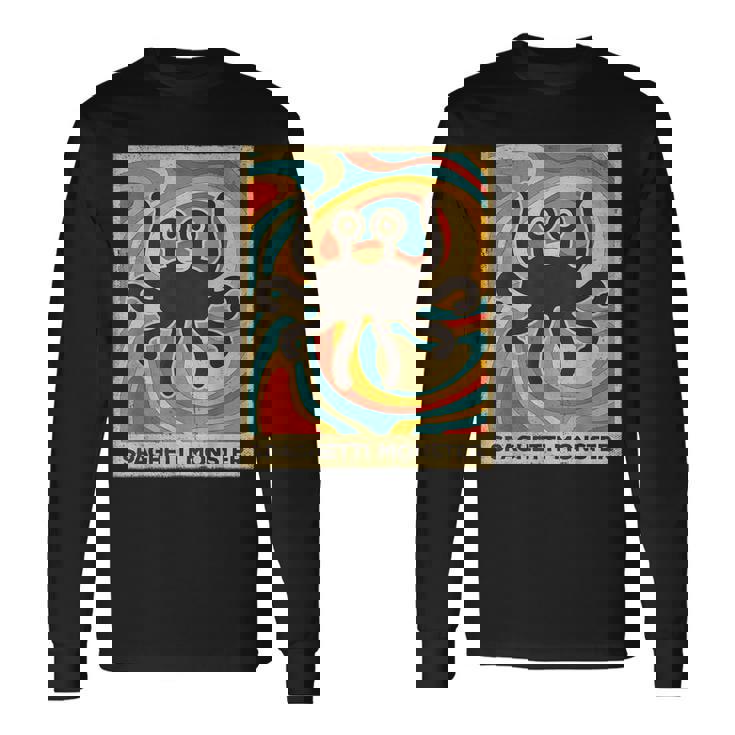 ヴィンテージ スパゲッティモンスター 無神論者 レトロギフト 長袖Tシャツ