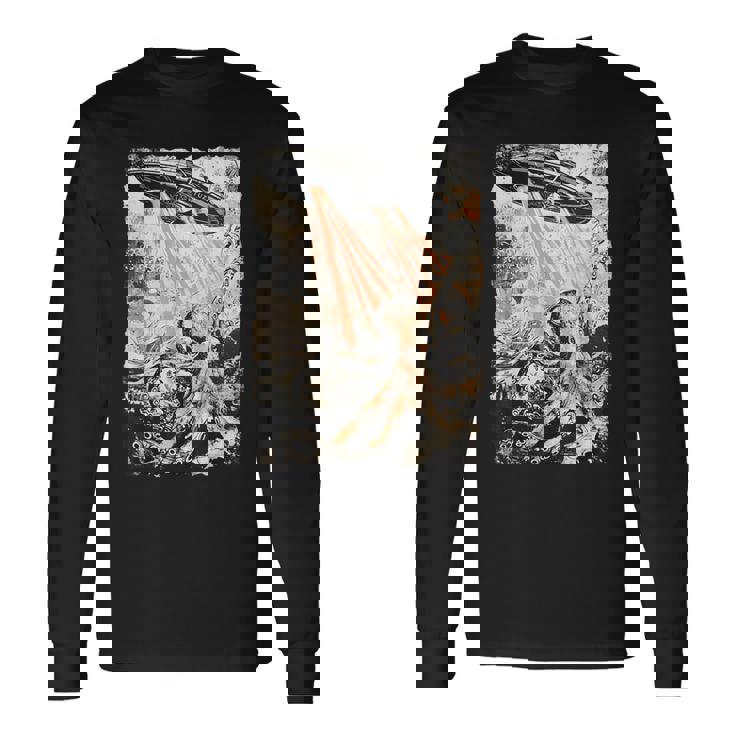 ヴィンテージ タコ Ufo Uap エイリアン タコ タコ 長袖Tシャツ