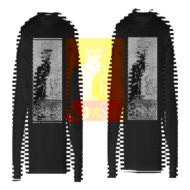 ヴィンテージ トゥール デュ シャ ノワール クロネコ ハロウィン用 長袖Tシャツ