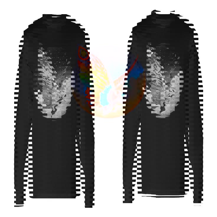 ヴィンテージ モスラ-モスラ怪獣怪獣 長袖Tシャツ