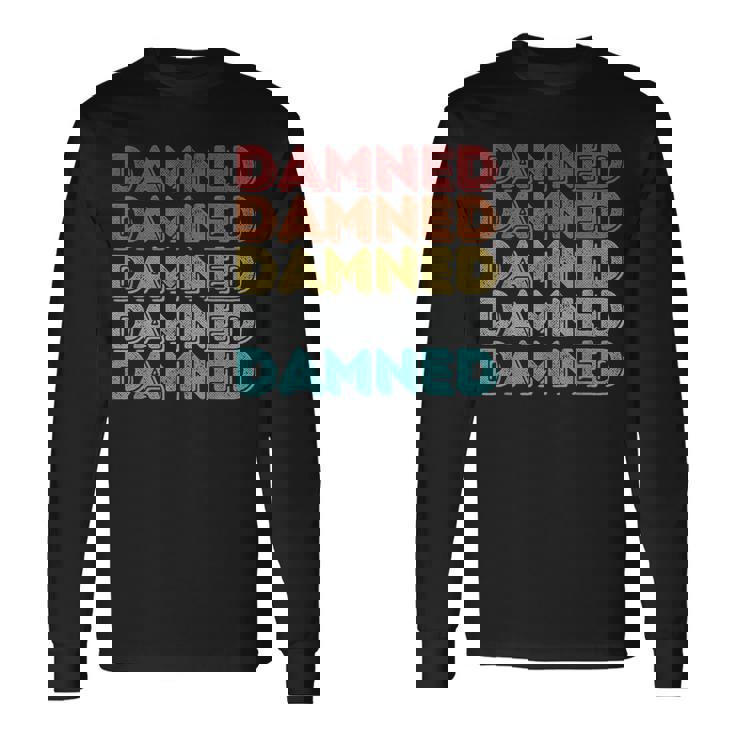 ヴィンテージ レトロ ダムド 長袖Tシャツ