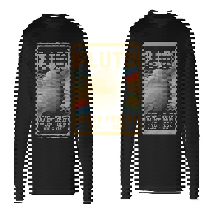 ヴィンテージ 冥王星 Never Forget 2006 天文学 天体物理学 面白い 長袖Tシャツ