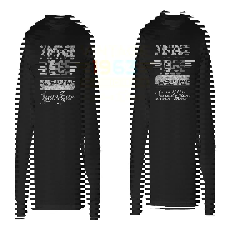 ヴィンテージ1963限定版 62歳の誕生日 長袖Tシャツ