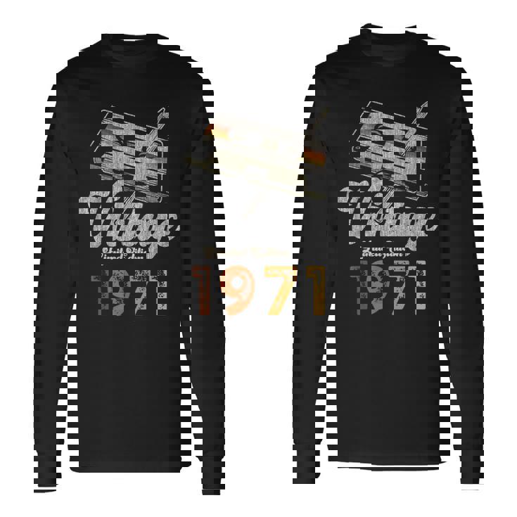 ヴィンテージ1971 カセット・ペンシル 54歳の誕生日 長袖Tシャツ