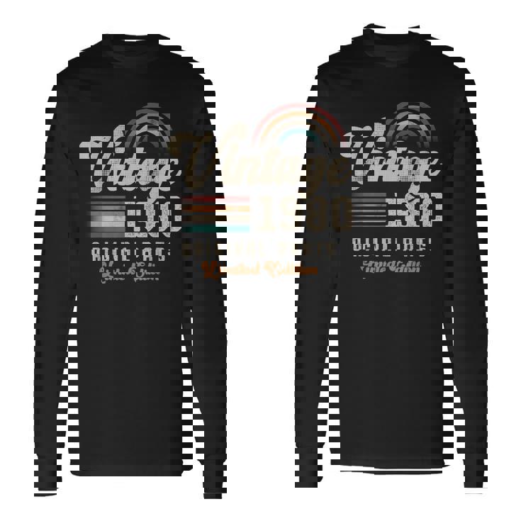 ヴィンテージ1980年、誕生年45年 レトロ 長袖Tシャツ