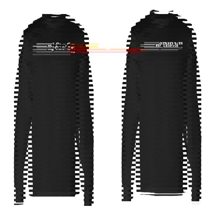 ヴィンテージ1980年代グラフィックスタイルビッグストーンギャップバージニア。 長袖Tシャツ