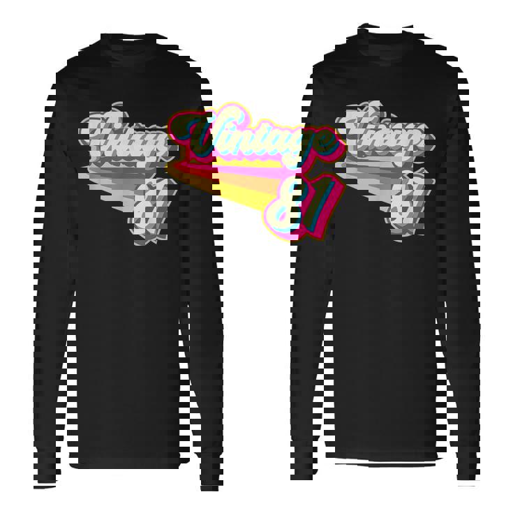 ヴィンテージ1981バブルガム 長袖Tシャツ