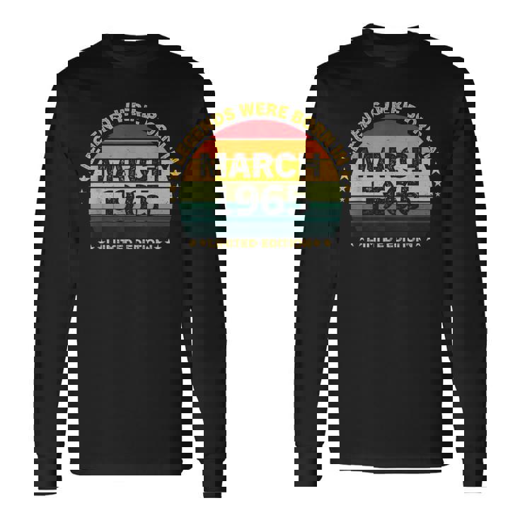 ヴィンテージ60歳の誕生日レジェンドは1965年3月に誕生しました。 長袖Tシャツ