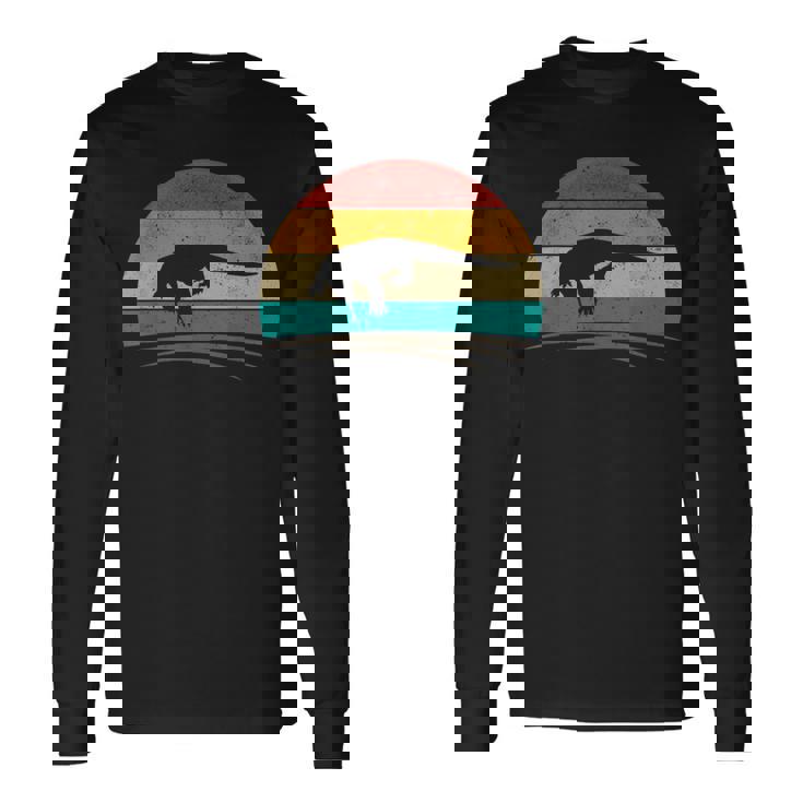 ヴィンテージコモドドラゴン レトロアンティーク調コモドドラゴン 長袖Tシャツ