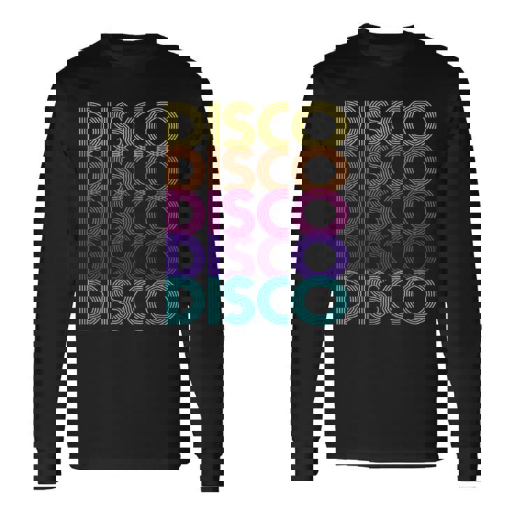 ヴィンテージスタイル ダンシング レトロ ディスコ 長袖Tシャツ ギフトのアイデア