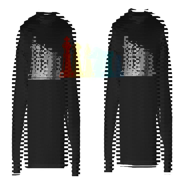 ヴィンテージチェスtシャツ レトロチェスデザイン チェスピース 長袖Tシャツ
