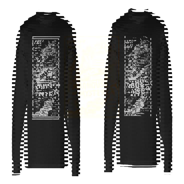 ヴィンテージハロウィンモンスタースラッシャーホラー映画ホラーショー 長袖Tシャツ