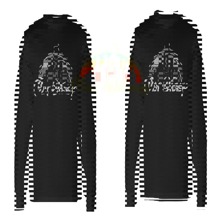 ヴィンテージモルトウイスキー愛好家 面白いモルトウイスキー 長袖Tシャツ ギフトのアイデア