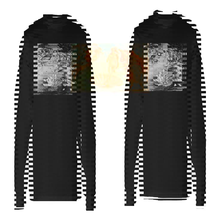 ヴィーナスの誕生 サンドロ・ボッティチェッリ 有名な絵画 長袖Tシャツ ギフトのアイデア