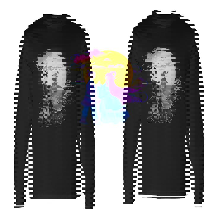 七夕ジャパン I 七夕 ギフトと日本語 長袖Tシャツ