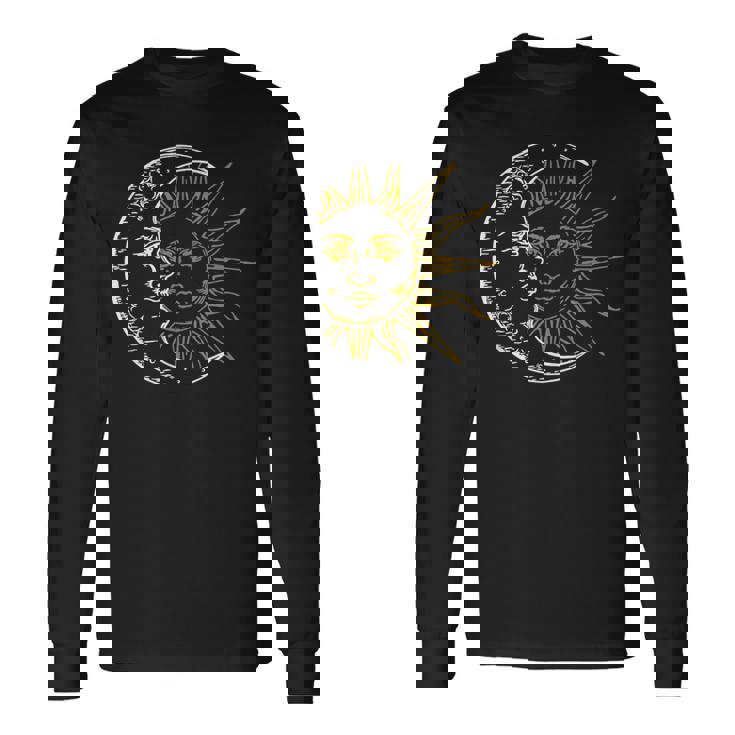 三日月 太陽 長袖Tシャツ ギフトのアイデア