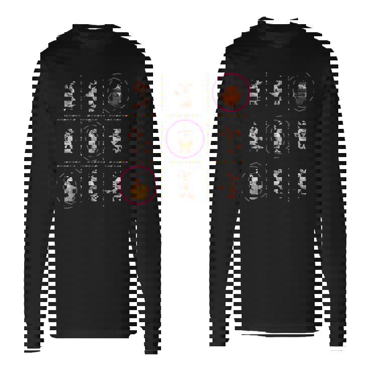 三目並べブーバ 長袖Tシャツ