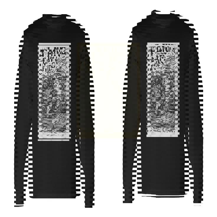 不思議の国のアリス いかれ帽子屋 マッドハッター A Flaming Tea-Party Of Tunes 長袖Tシャツ